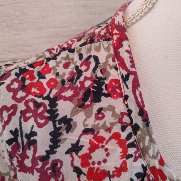 Lucky Brand top size medium, pink floral - Picture 5 of 12